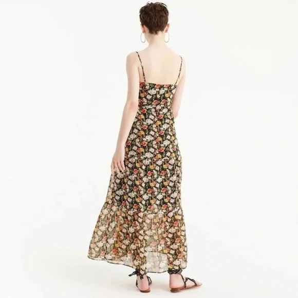 J. CREW MERCANTILE Tiered Maxi Dress in Sweet Pea Floral - Picture 2 of 10